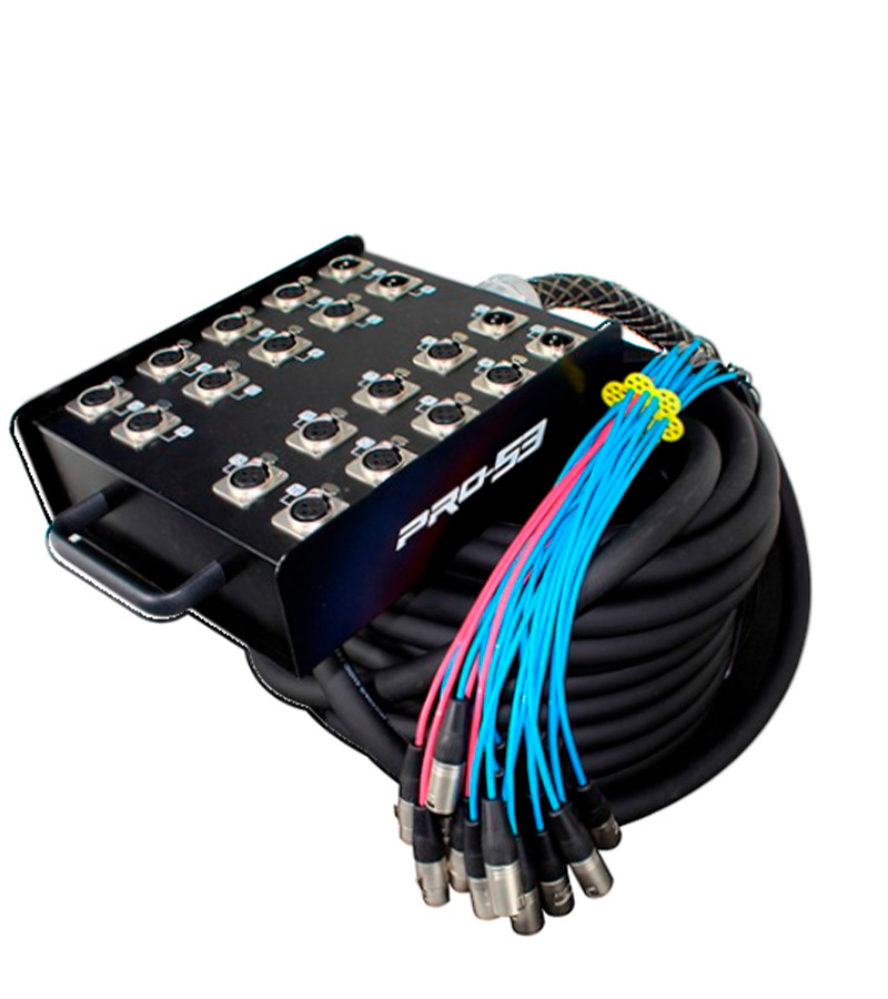P53-SNAKE16X4-100 MEDUZA 16 XLR-4 XLR RETORNOS 100FT CONECTORES NEUTRIK - Imagen 1