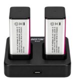 CARGADOR DE BATERIA 9V CON BATERIAS 800MAH - Imagen 2