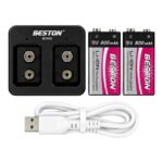 CARGADOR DE BATERIA 9V CON BATERIAS 800MAH