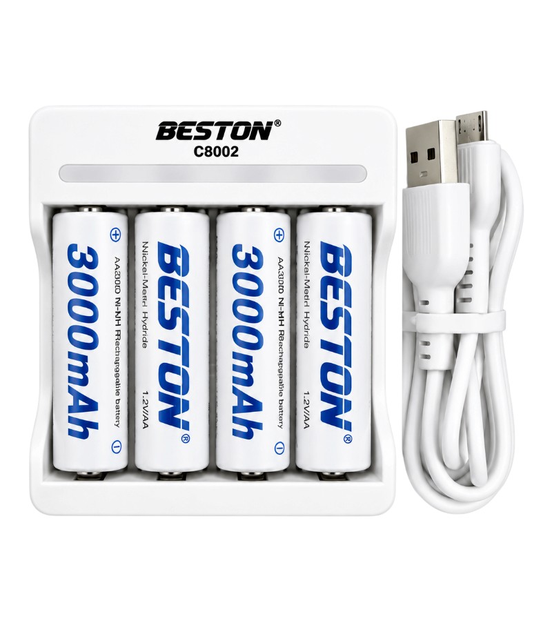 BATERIA AA CARGADOR CON BATERIA AA 3000MAH - Imagen 1