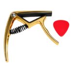 CAPO PARA GUITARRA ACUSTICA CON 1 UÑA (DORADO)